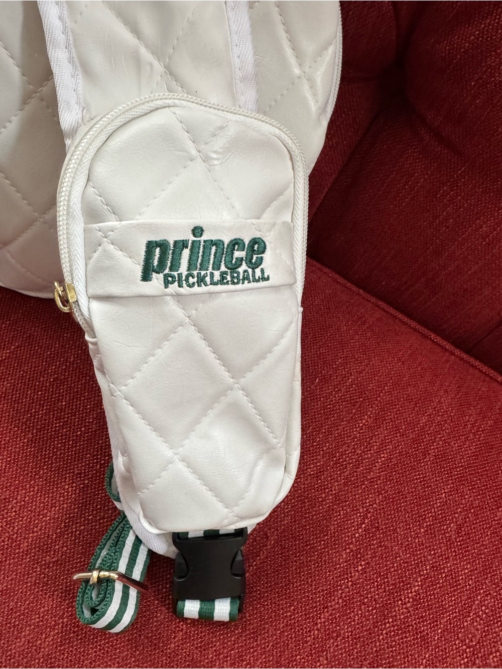 NWT Prince White Quilted Pickleball Sling bag
